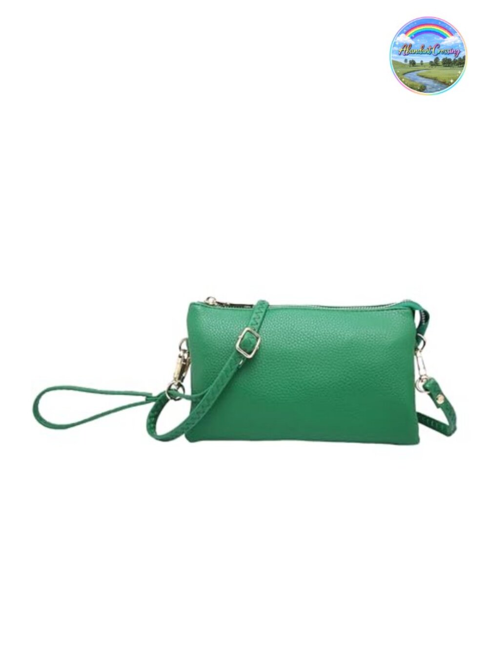 Vegan Leather Crossbody Wristlet Clutch Wallet Shoulder Handbag